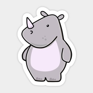 Cute little Rhino! Sticker